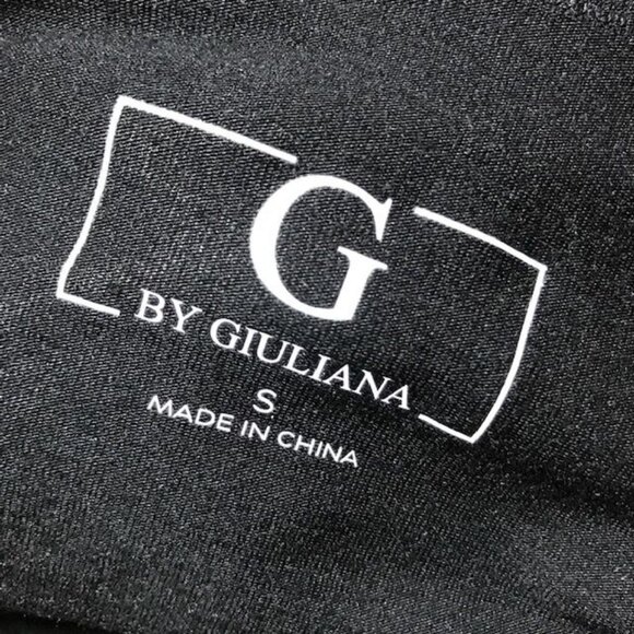 NWOT G by Giuliana Black Modal Shark Bite Hem Turtleneck Top - Picture 10 of 11